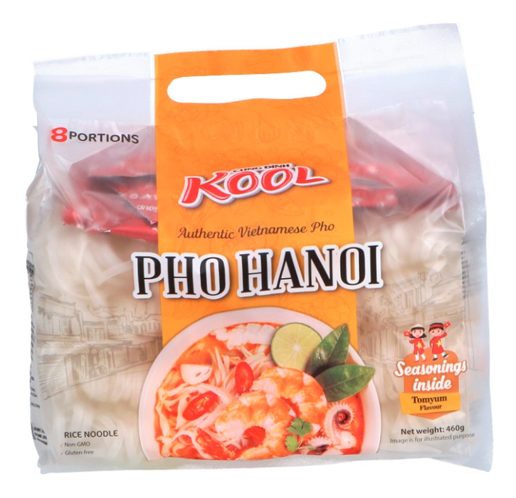 KOOL Pho Hanoi gusto Tom Yum Shrimp -Cung Dinh 460g (8 porzioni)